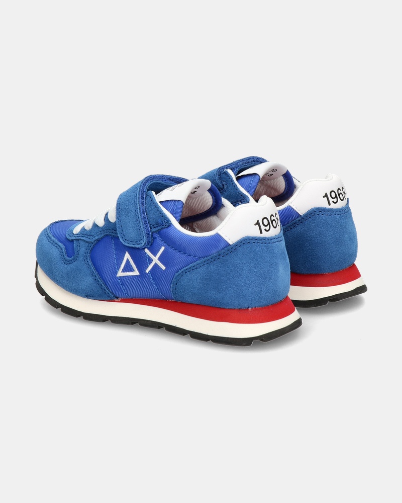 Sun 68 Boys Tom Solid Klittenbandschoenen  - blauw