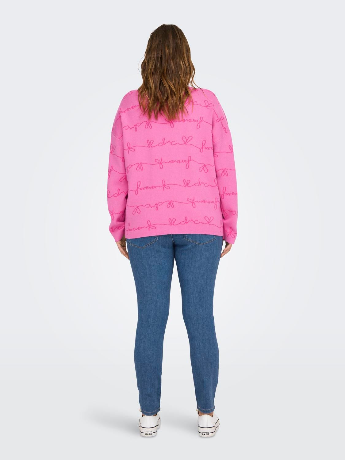 CAREVERLY Strickpullover Super Pink