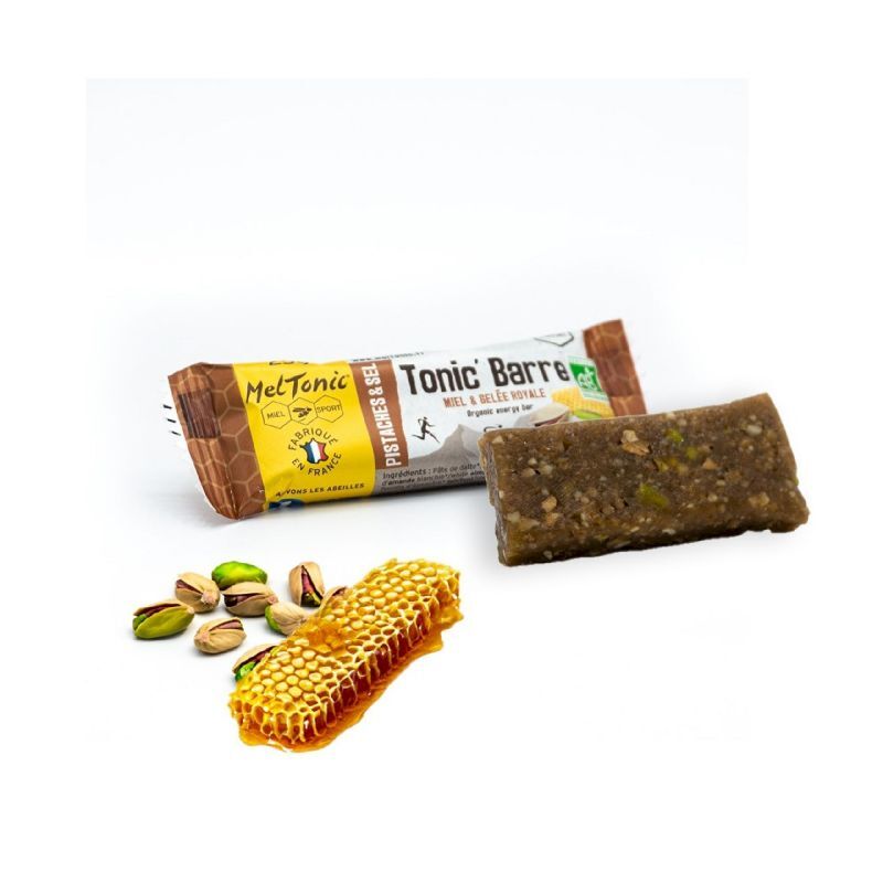 Tonic Barre Bio Miel \u0026 Pistaches \u0026 Fleur de Sel - Barre énergétique