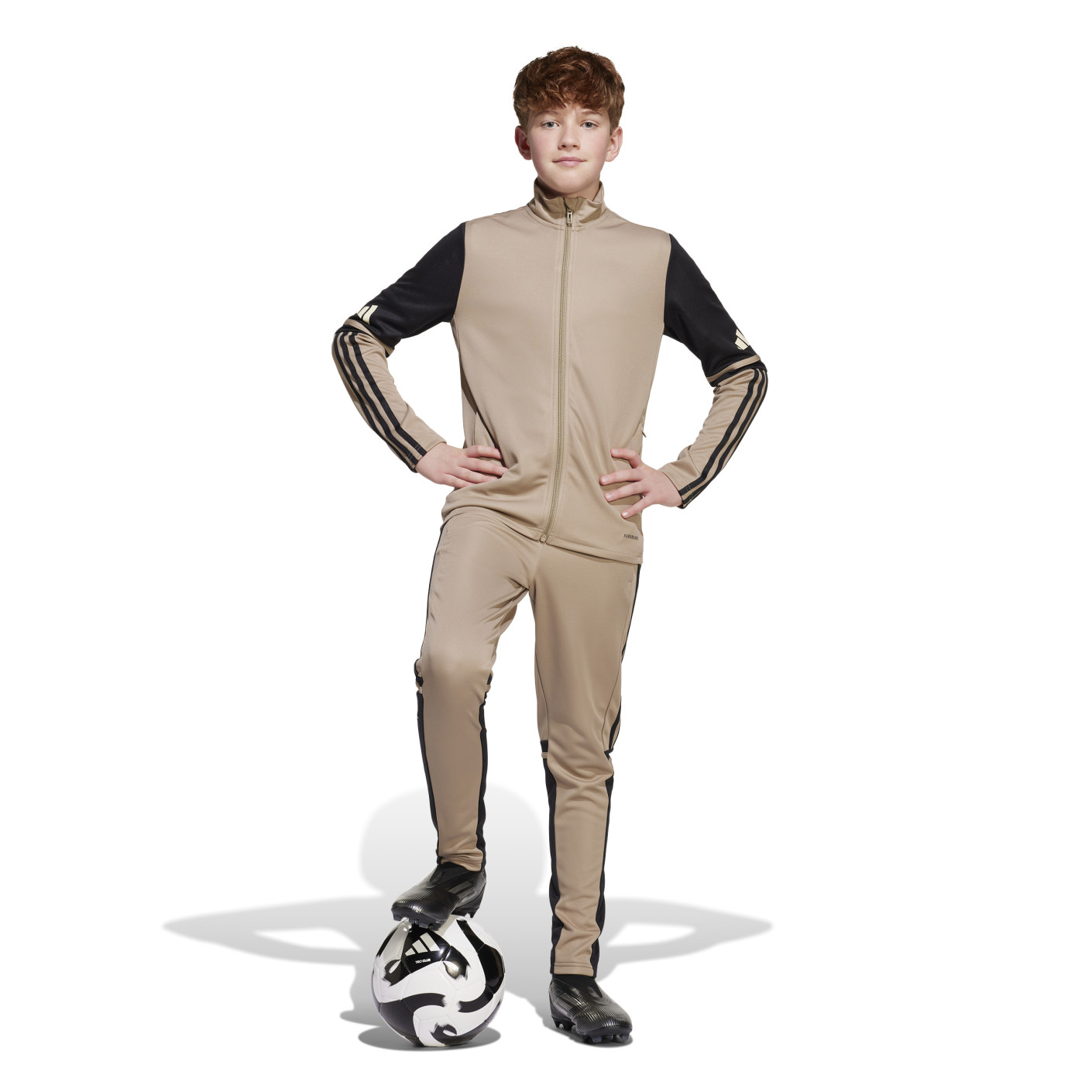 Adidas Squadra 25 Trainingsjack Kids Beige Zwart