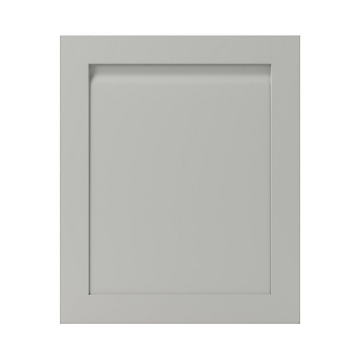 Porte de meuble de cuisine Garcinia gris ciment mat l. 60 cm x H. 72 cm GoodHome