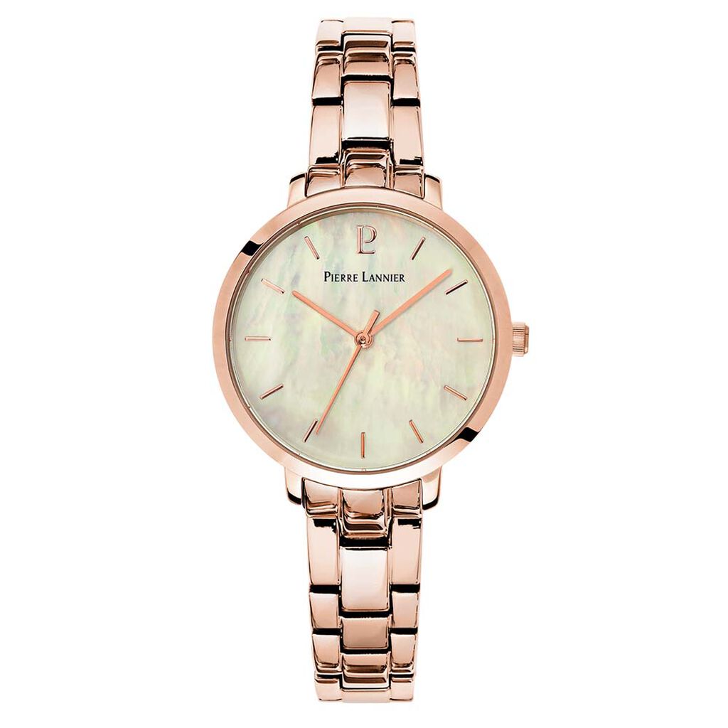 Montre Pierre Lannier Aura Acier Doré Rose