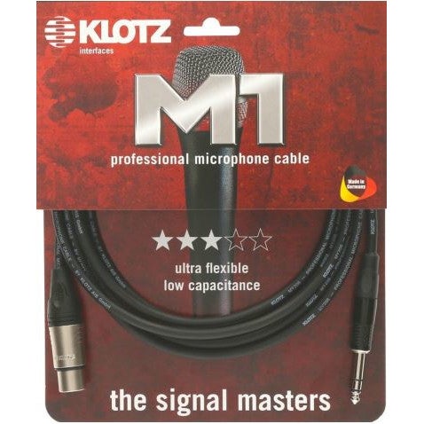 Klotz M1FS1K0200 microfoonkabel 3p XLR female - 6.35 mm 3p jack 2 m