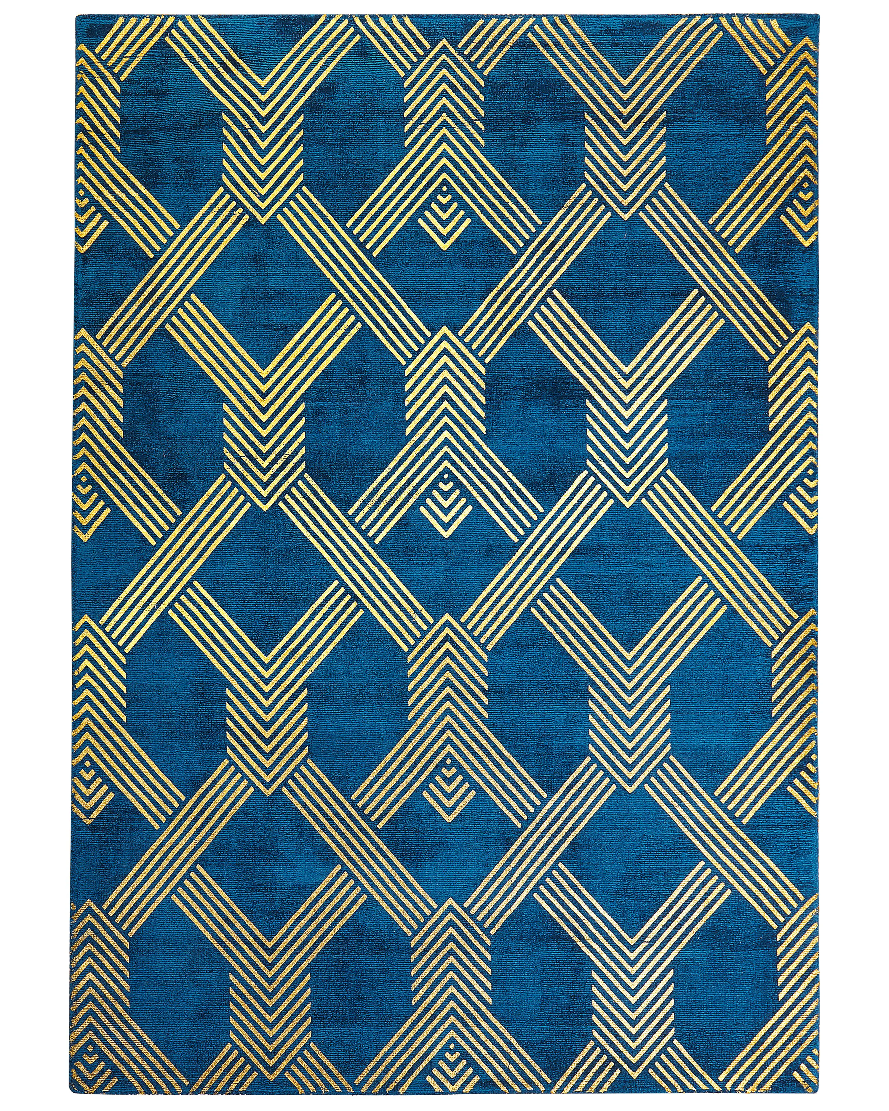 Vloerkleed VEKSE Blauw 160 x 230 cm Viscose