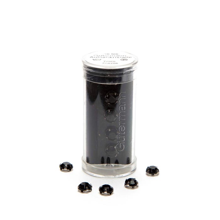 Gûtermann-Opnaaiparels met stras 7 mm