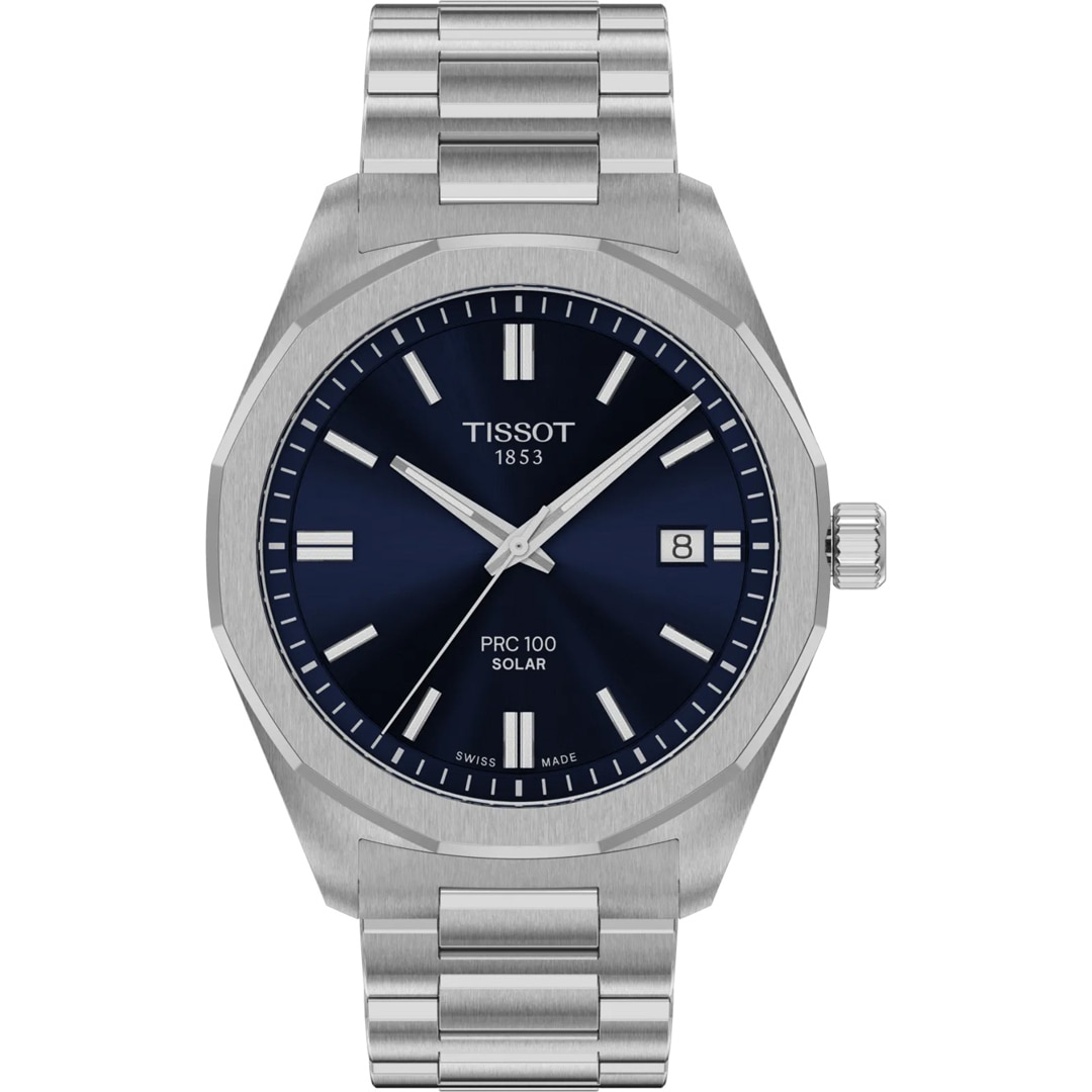 Tissot PRC 100 Solar Quartz 39mm Blau