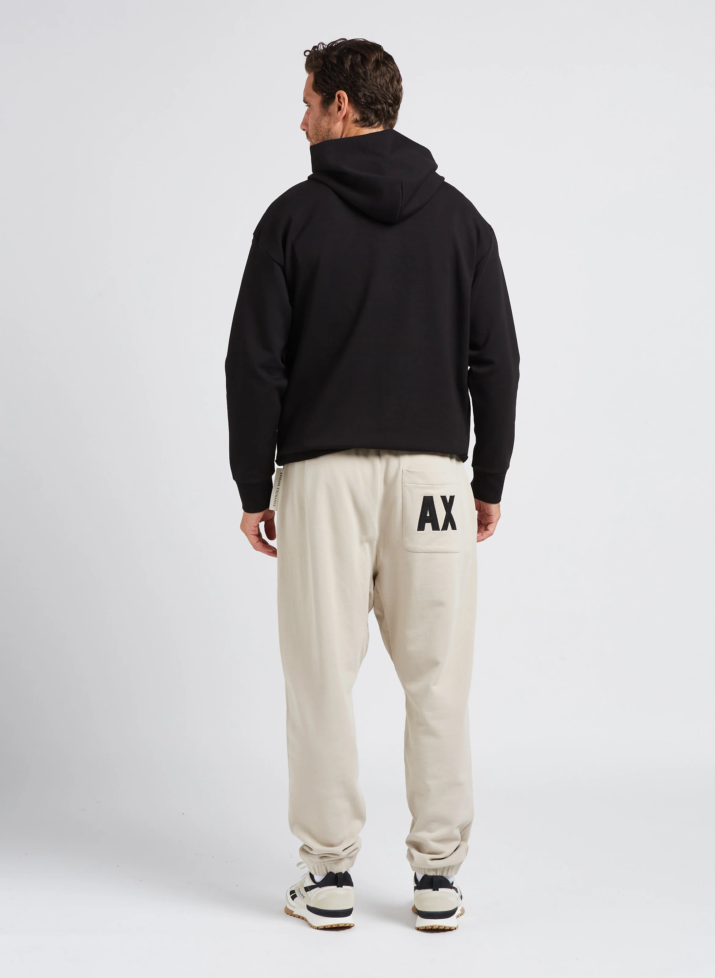 Jogging large en coton | Beige