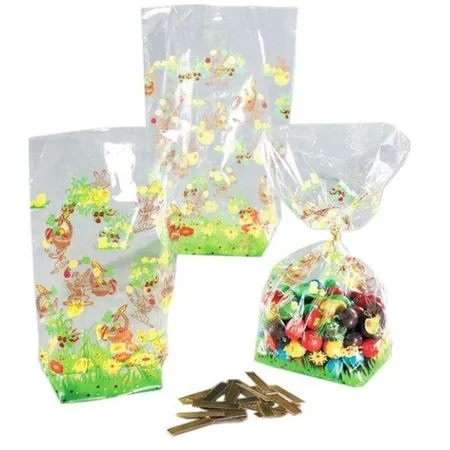 Folia Zellglasbeutel Ostern, 145 x 235mm, 10 Stück