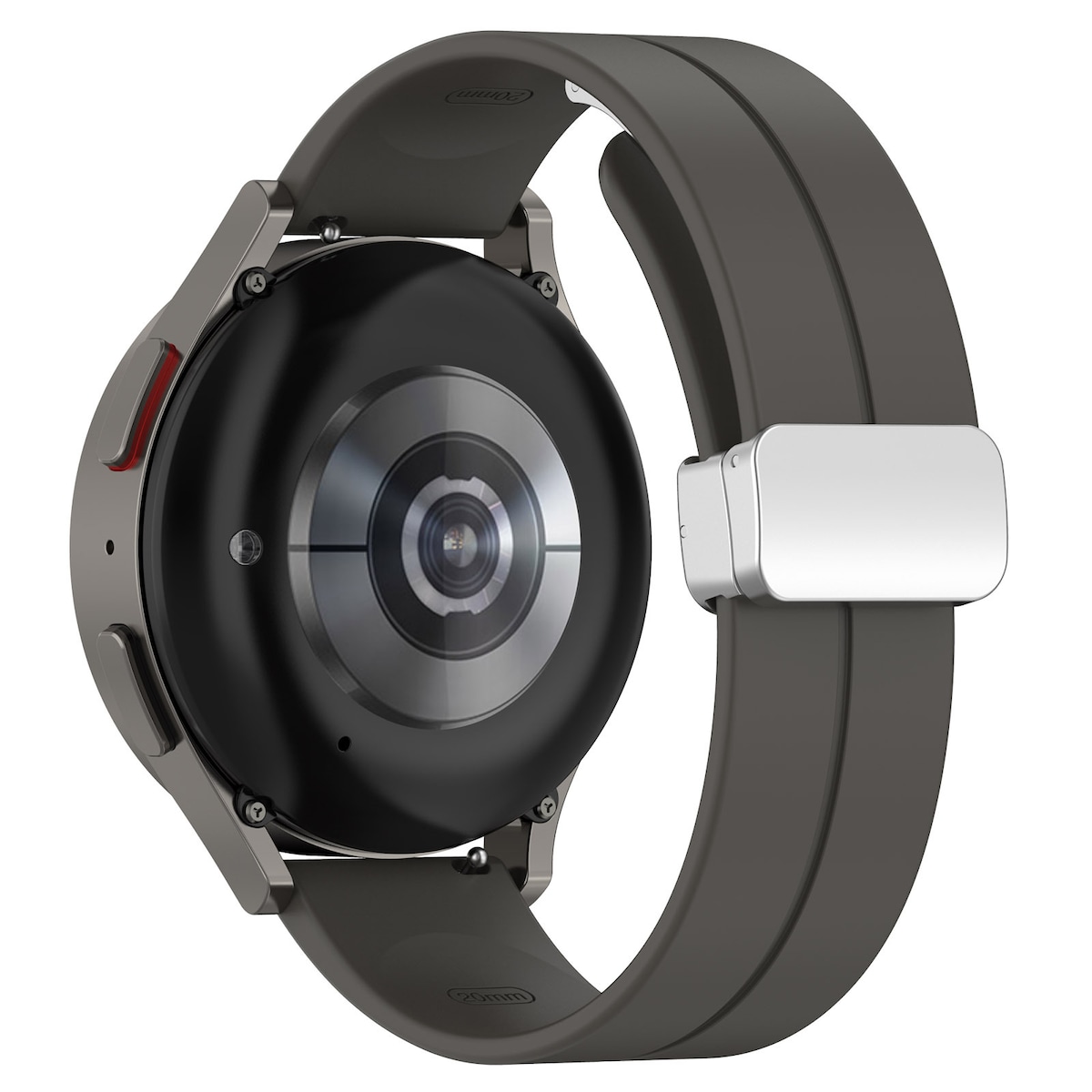 Quick Fit Magnetic Band 22 mm Samsung Galaxy Watch 3 / Huawei Watch / Garmin Venu 2 silikon Grå
