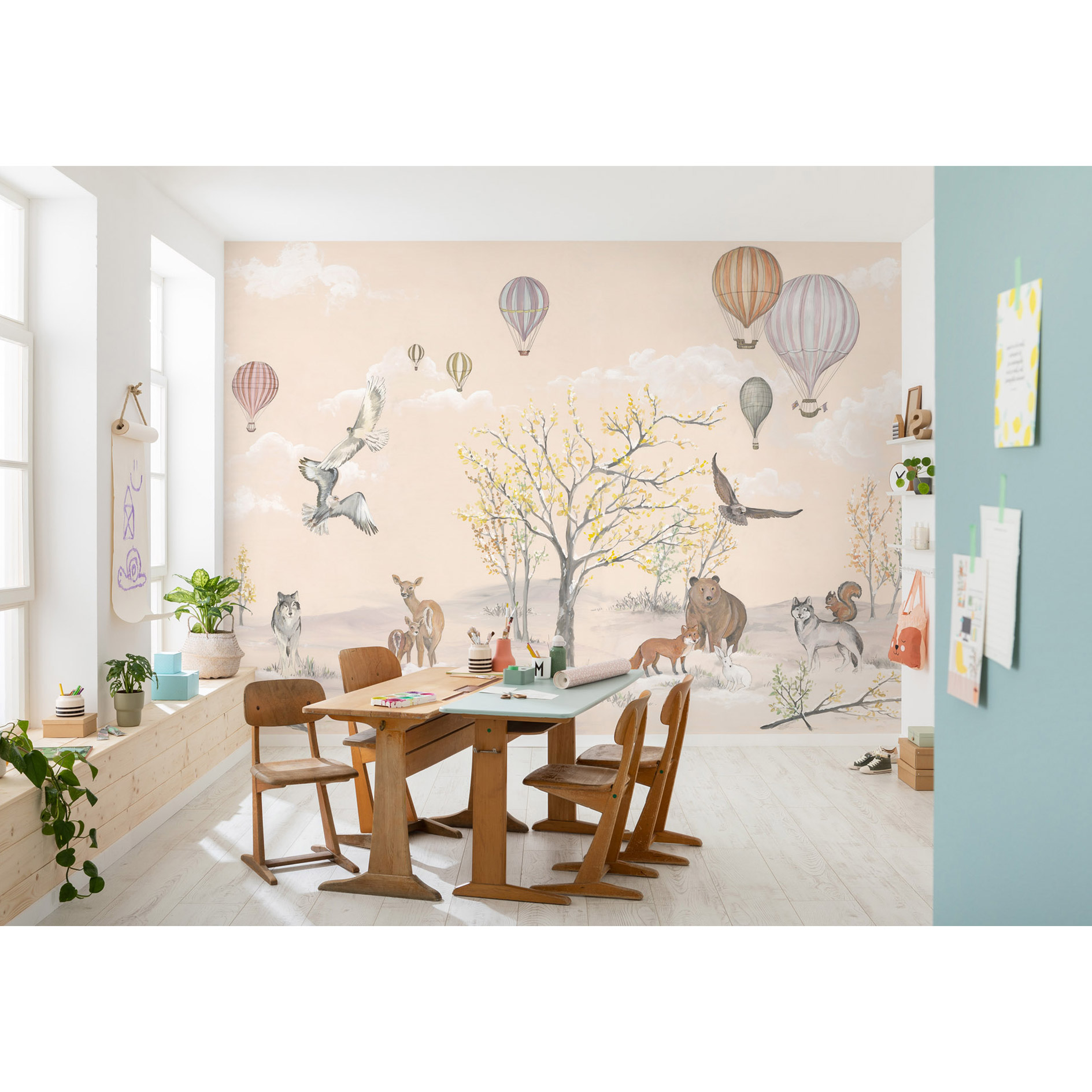 Vlies-Fototapete FOREST EXPEDITION - bunt - 450x280 cm