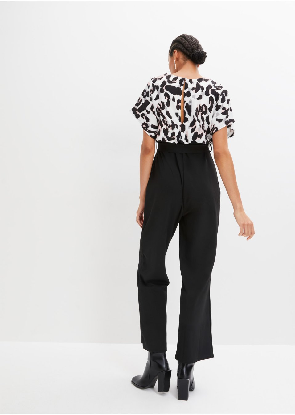 Combi-pantalon portefeuille à imprimé