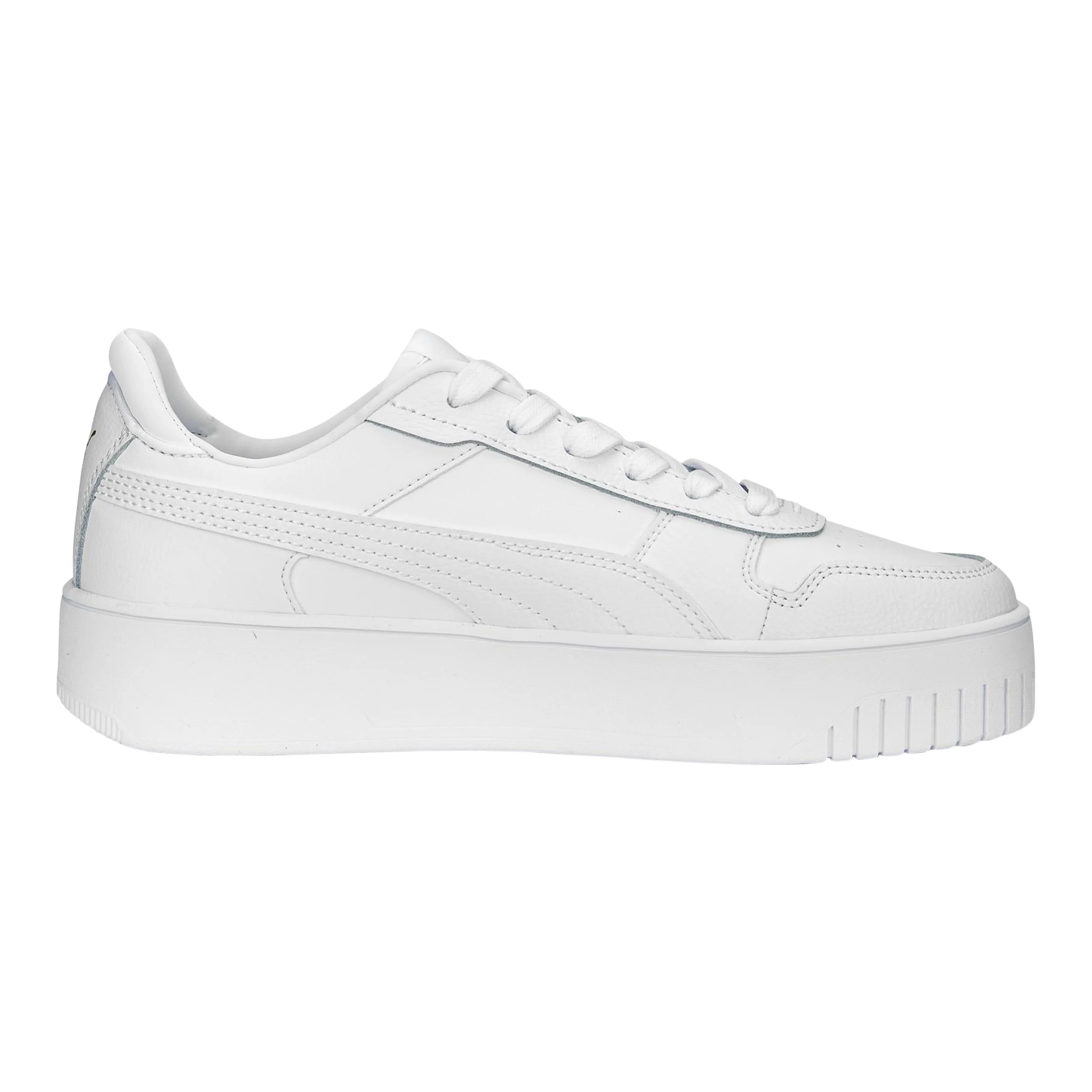 Basket plate cuir carina street | Blanc