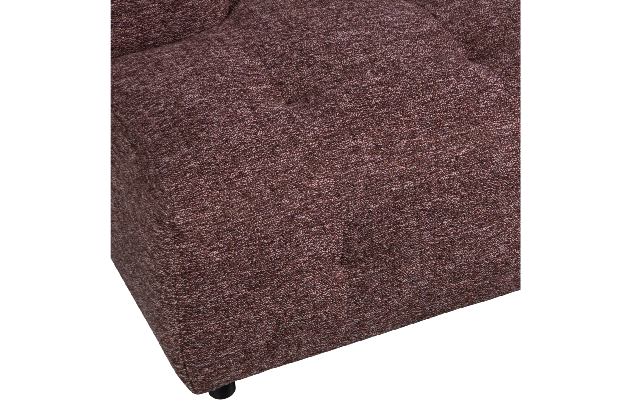WOOOD 1,5-zits chaise longue met arm links Louis- Melange Louis 1,5-zits chaise longue met arm links Melange - Mauve