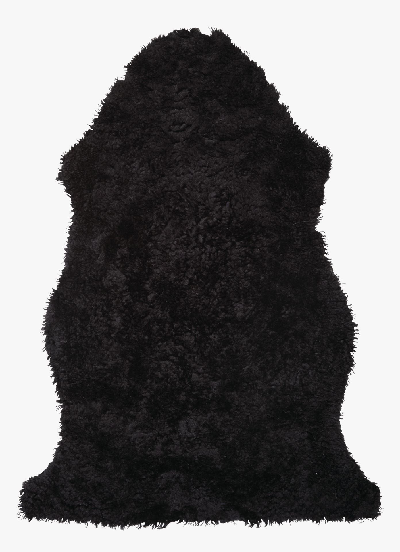 Lammeskinn mørk grå - 85 cm