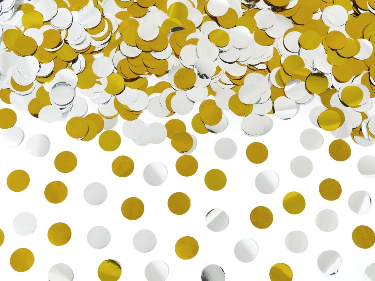Confetti Kanon Goud Zilver 40cm