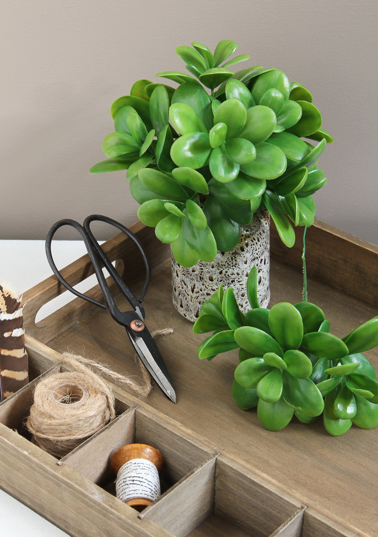 Mica Decorations kunstplant Crassula 20 cm