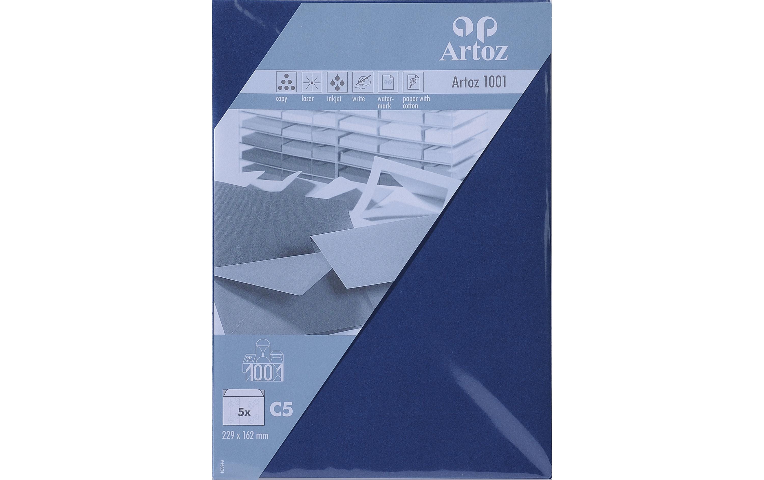 Couvert 1001, C5, 5 Stück, Classic BlueEdler Briefumschlag