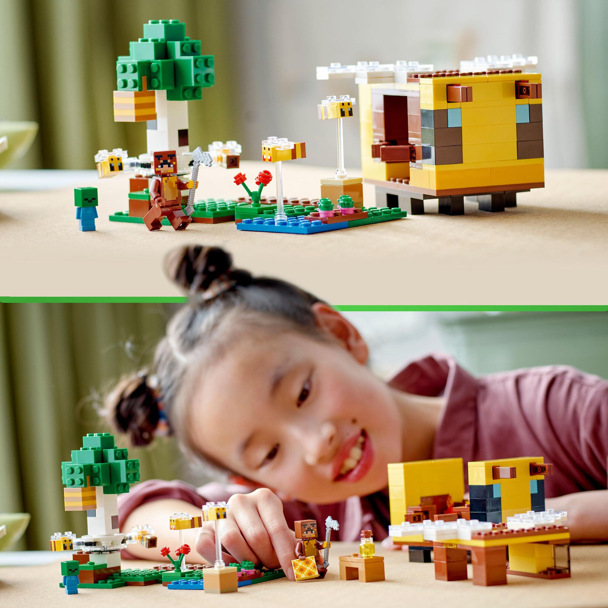 LEGO Konstruktionsspielzeug Minecraft Das Bienenhäuschen