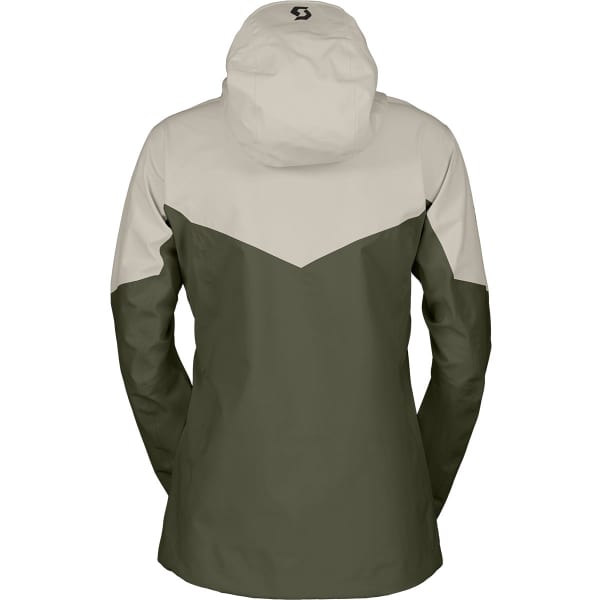 Veste de ski SCOTT EXPLORAIR 3 LAYER W'S JACKET DUST WHITE/DOUGLAS GREEN