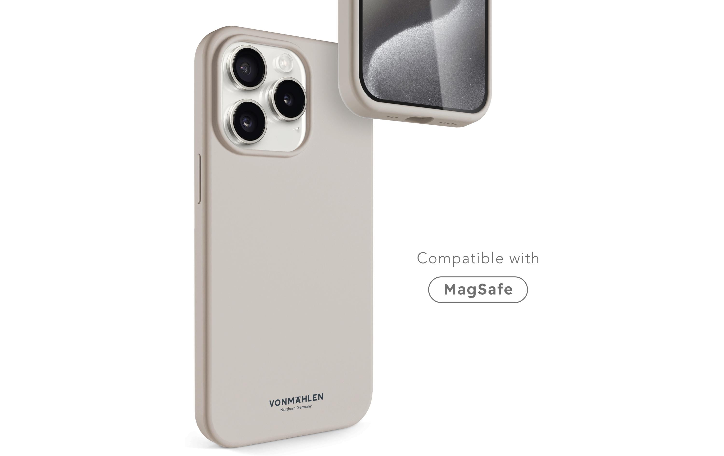 Back Cover Eco Silicone iPhone 15 Pro CreamSilicone Backcover für das Apple iPhone 15 Pro