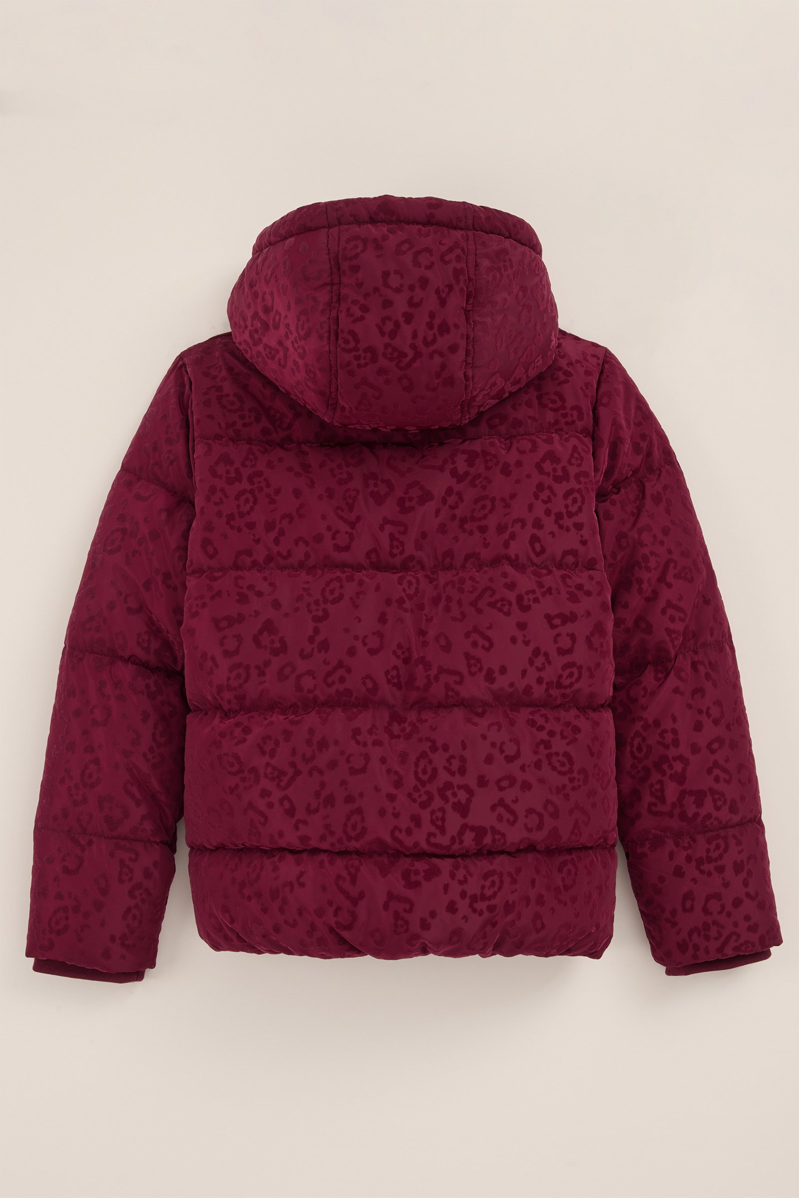 Meisjes gewatteerde jas met dessin WE Fashion Vuurrood