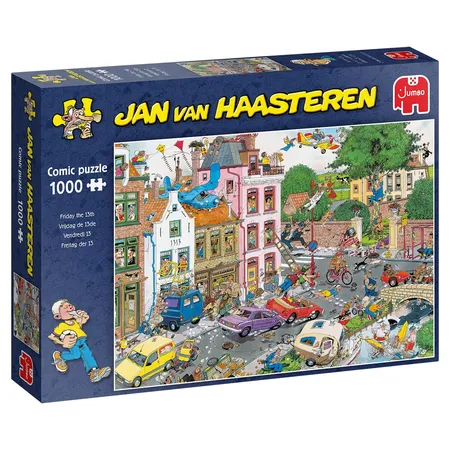 Jumbo Spiele Puzzle - Jan van Haasteren: Freitag, der 13., 1000 Teile