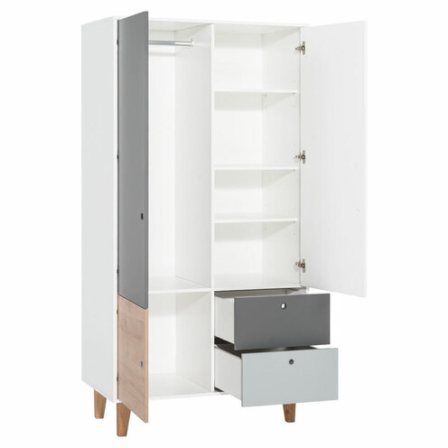 Armoire 2 portes Oak/Bois CONCEPT - VOX