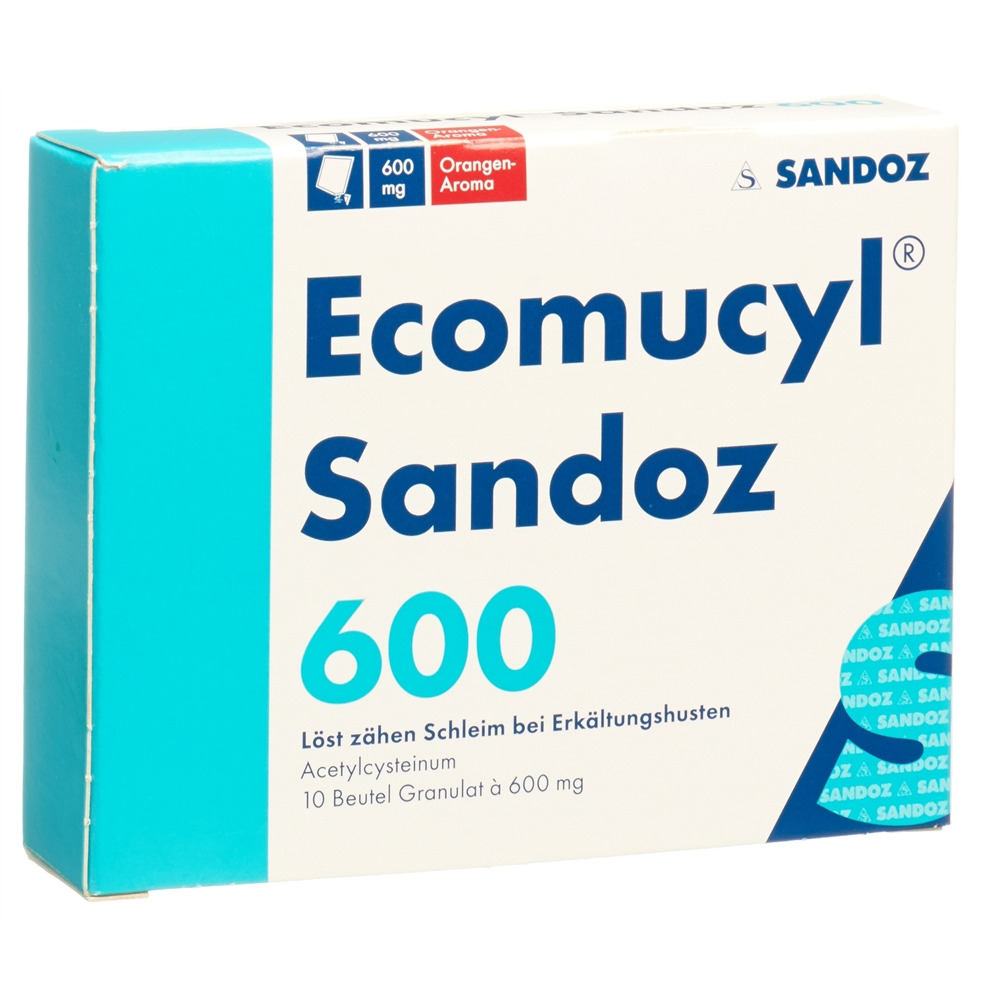 ECOMUCYL Sandoz Gran 600 mg Btl 10 Stk