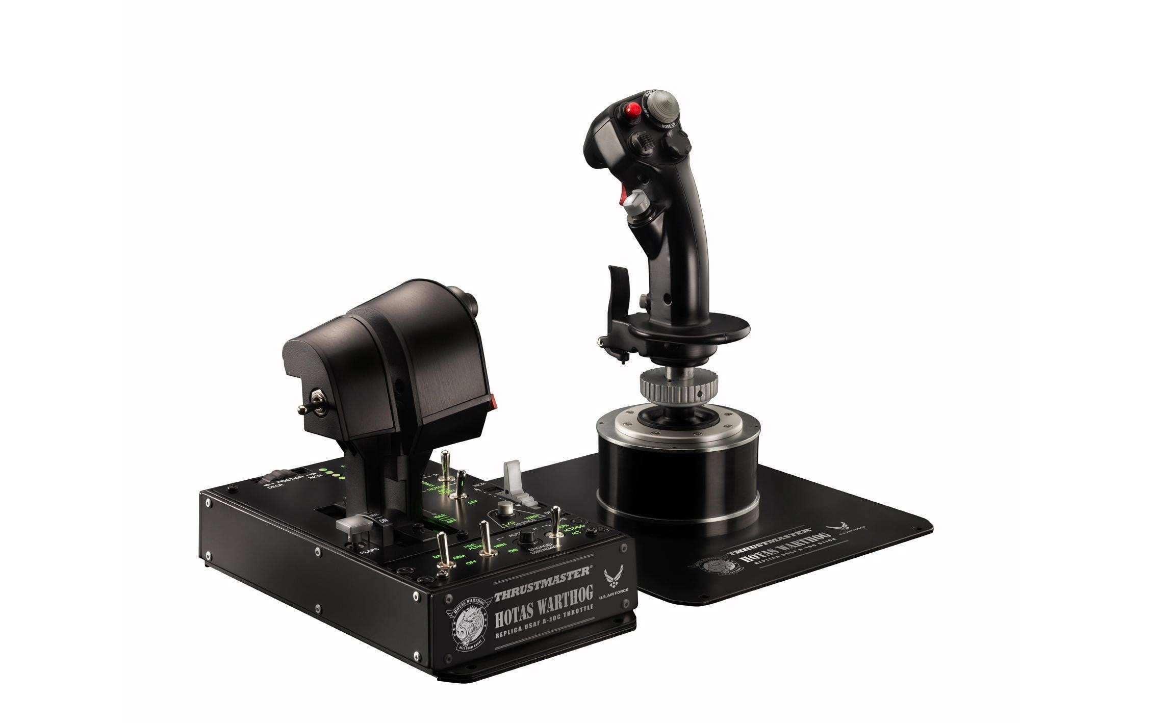 Joystick Hotas Warthog Flight Stick + Dual Throttle<br>U.S. Air Force A-10C HOTAS Replika Joystick-Pack