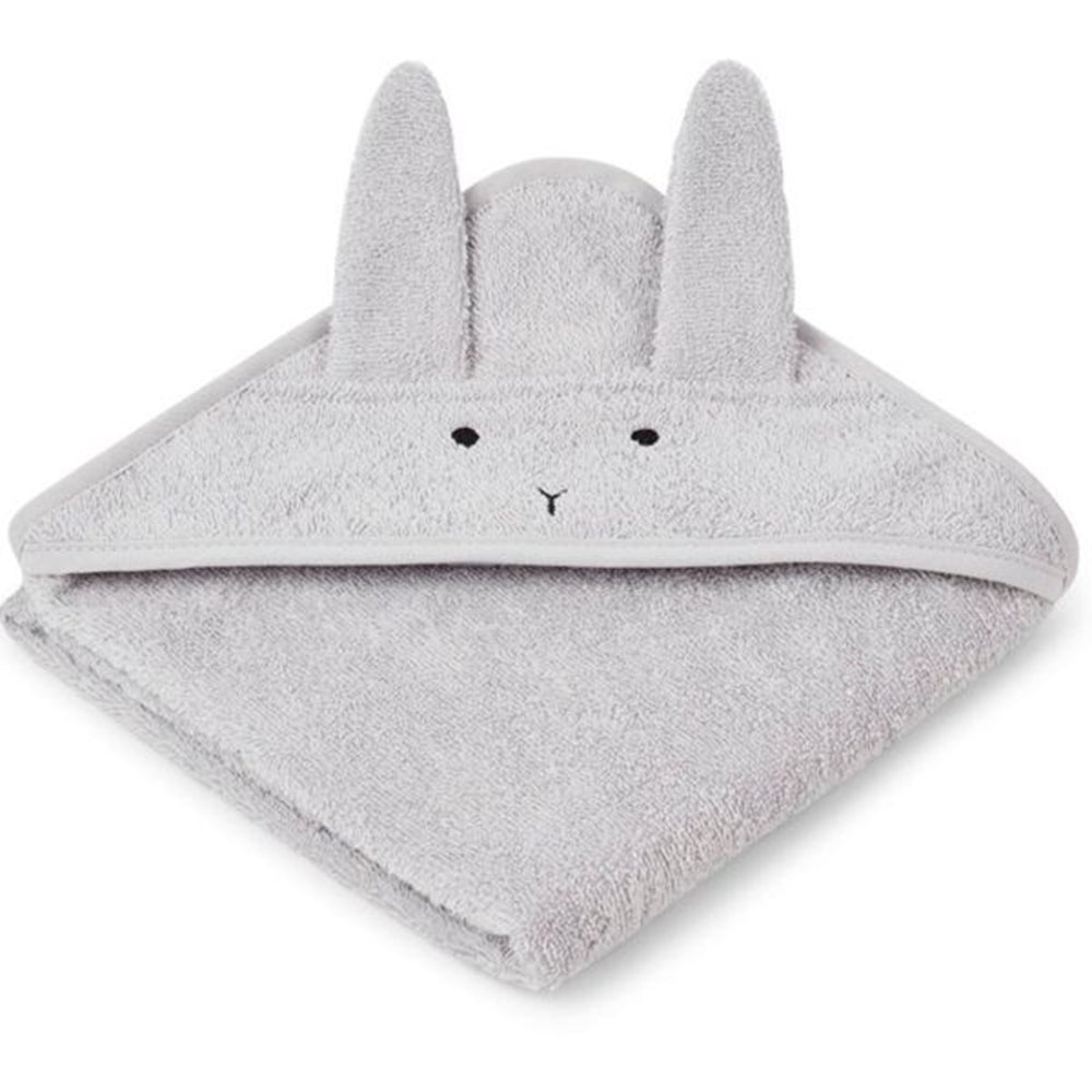 Albert Babyhåndklæde Rabbit Dumbo Grey - LieWood