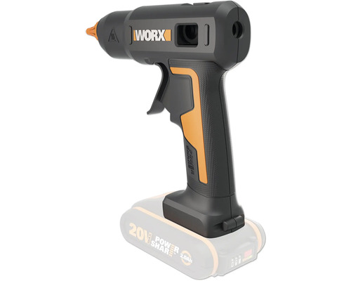 Worx accu lijmpistool + GRATIS bonusartikel: 20V accu WA3644 (4.0Ah)