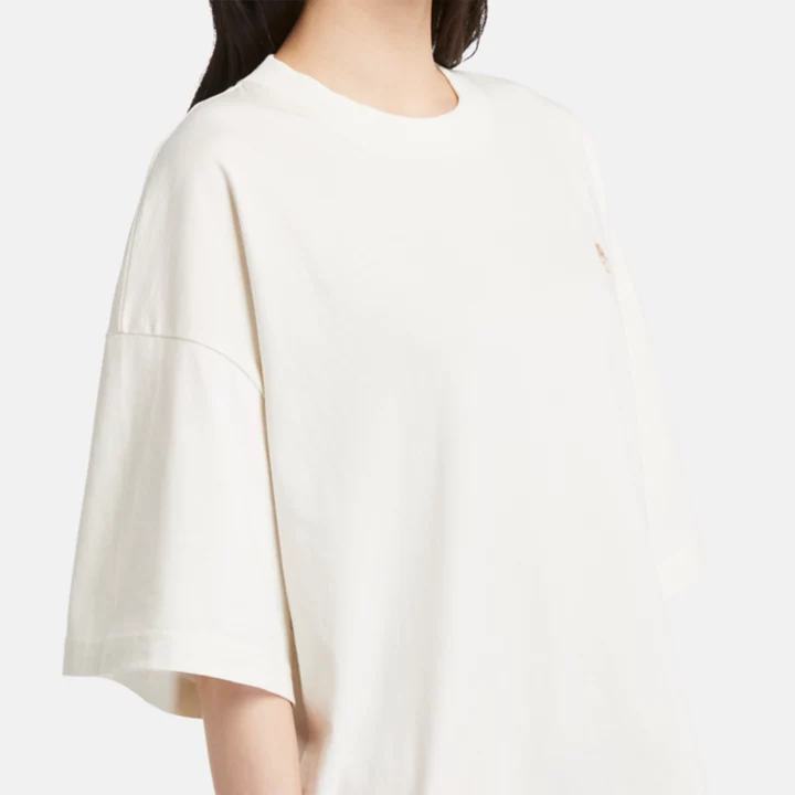 T-shirt oversize pour femme en blanc