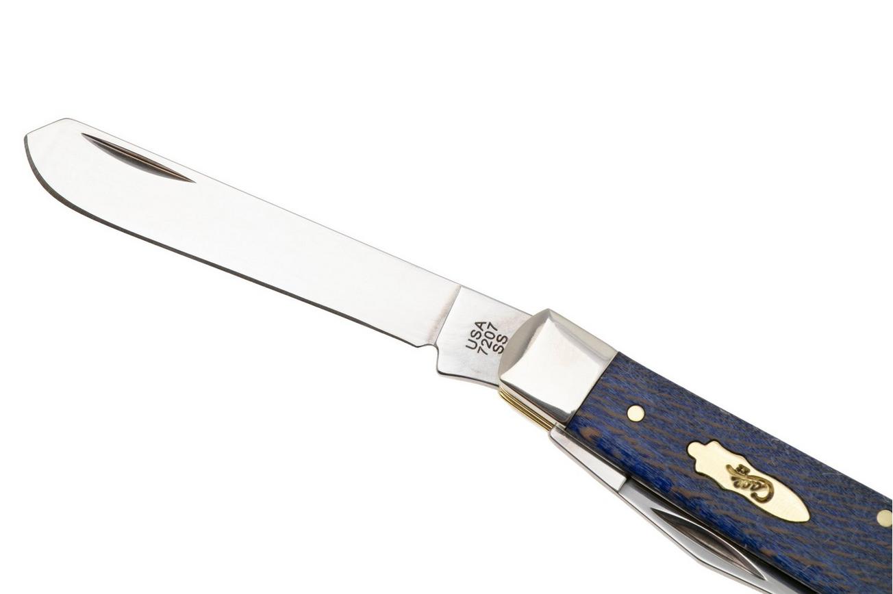 Case Mini Trapper Blue Smooth Sycamore Wood, 63731, 7207 SS zakmes