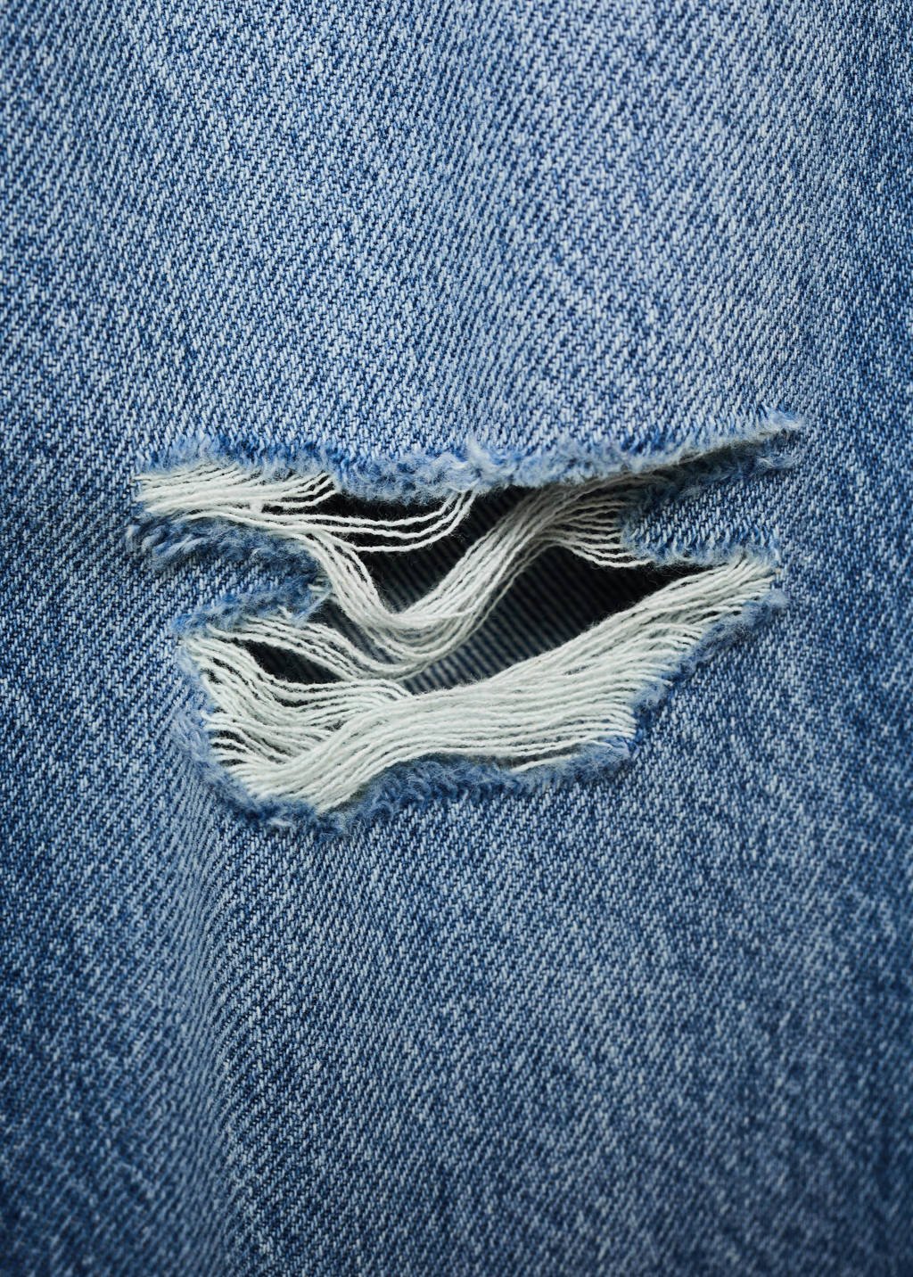 Mango Kids straight leg jeans middenblauw