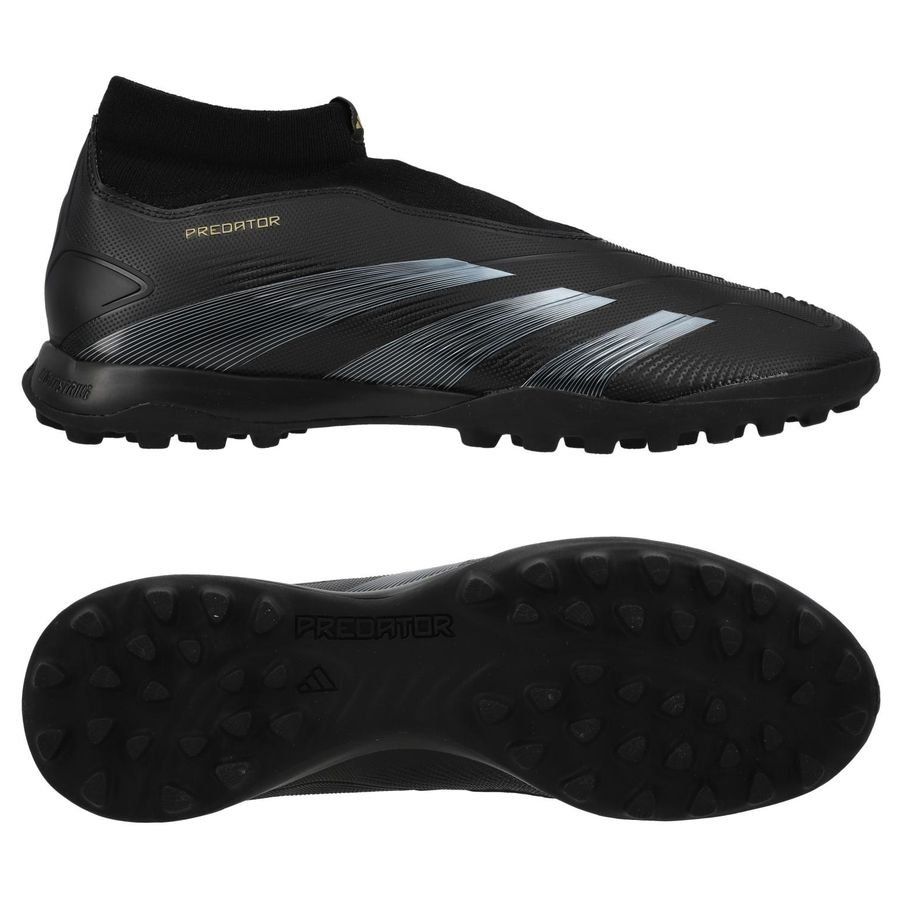 adidas Predator League Laceless TF Dark Spark - Noir/Gris/Doré