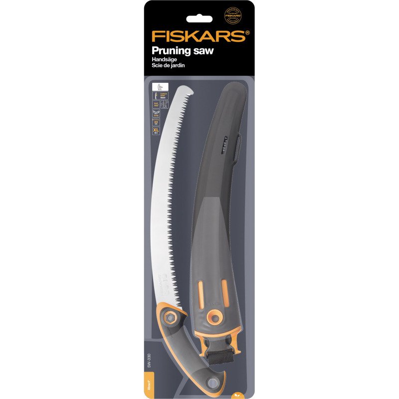 Scie de jardin professionnelle à lame courbe 33 cm Fiskars SW330