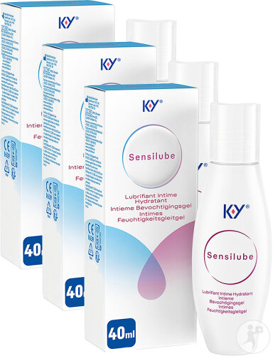 Pack de 3 Durex Sensilube Fluide Lubrifiant Intime Douceur Et Hydratation Flacon 40ml