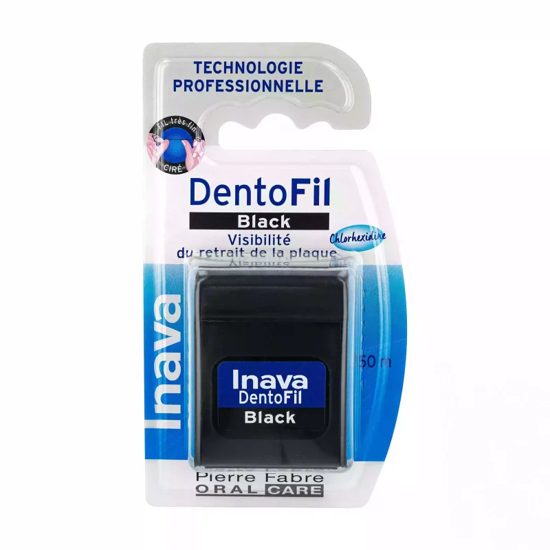 Dentofil Black Fil Fin Cire Dentaire - 50m
