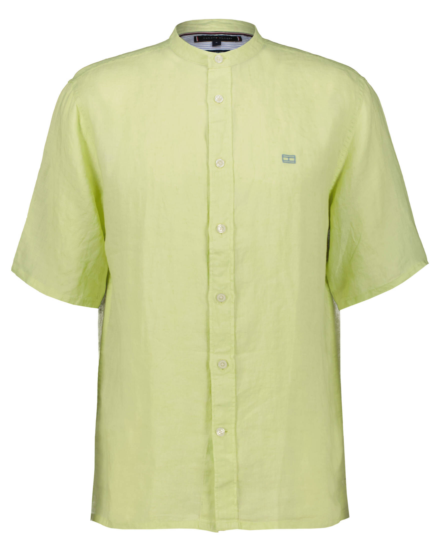 Tommy Hilfiger| Herren Freizeithemd SOLID LI MANDARIN aus Leinen