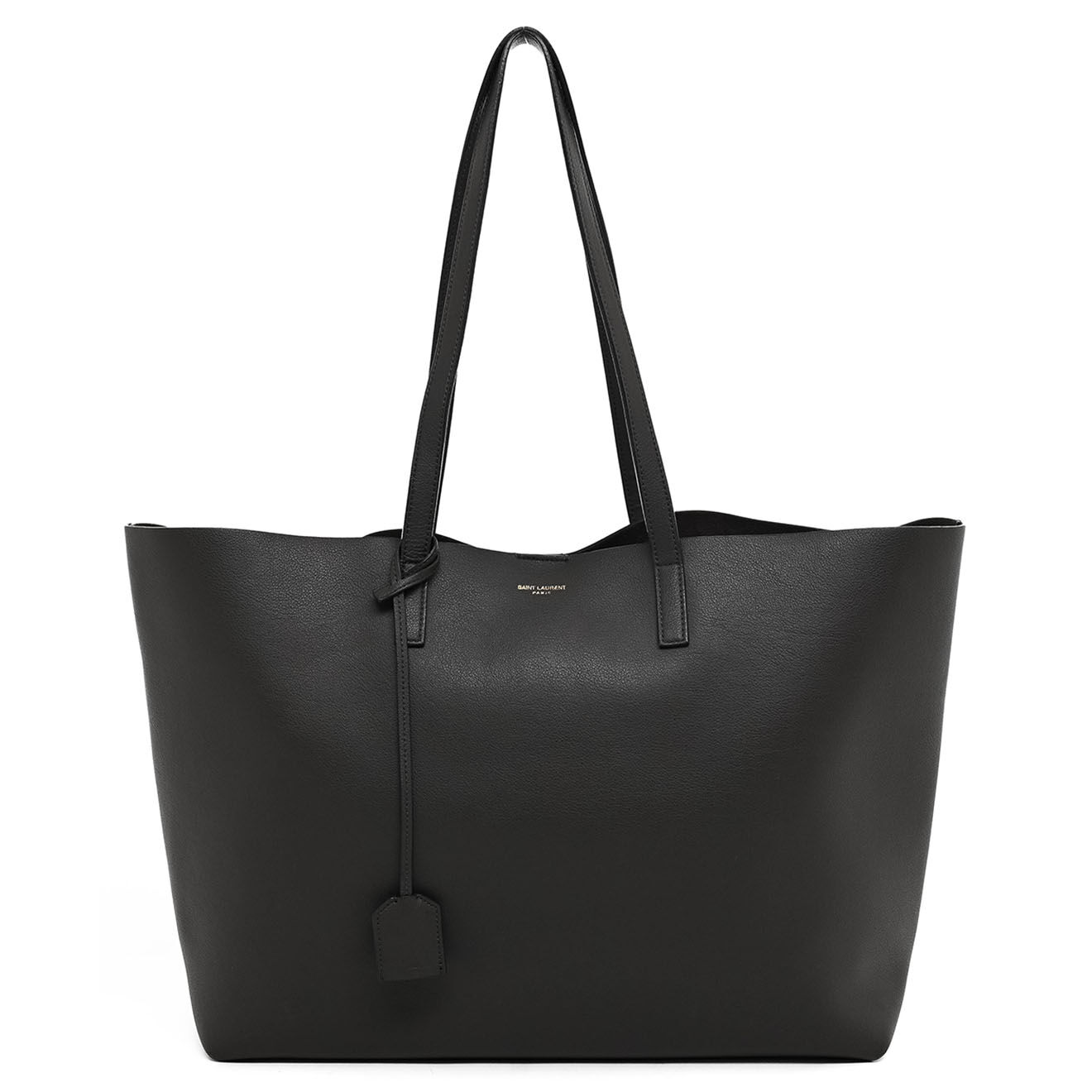 Saint Laurent Sac cabas en Cuir anthracite - Très bon état - Longueur 34 cm