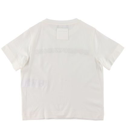 Emporio Armani T-Shirt - Weiß m. Strickerei