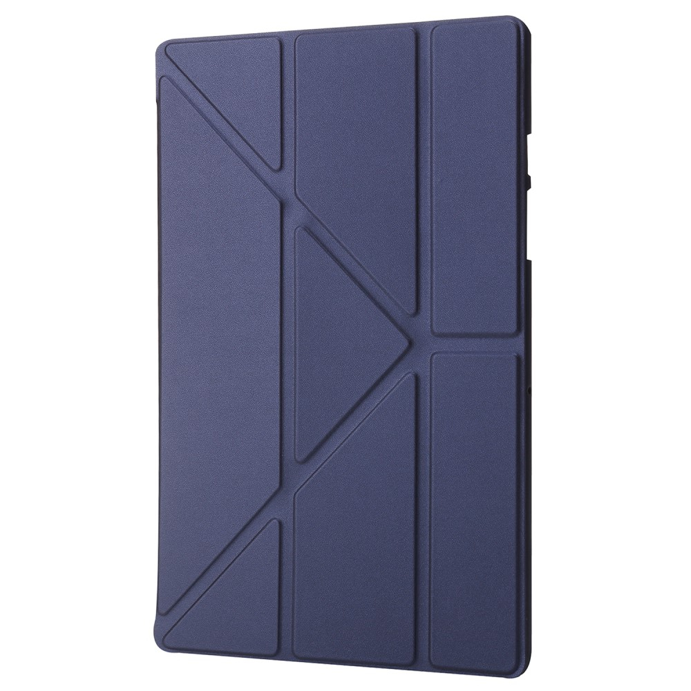 Samsung Galaxy Tab A11 / A9 Leder Tasche Origami Flip Case - Dunkelblau
