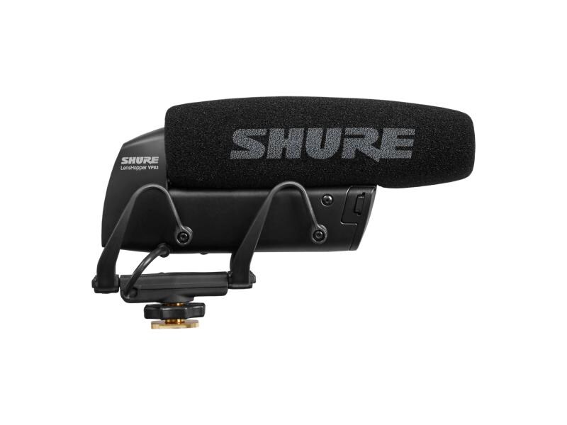 Shure Mikrofon VP83 Das VP83F ist ein kompaktes, extrem leichtes Richtrohrmikrofon für die Kameramontage, mit dem sich hochauflösende Audiodateien mit digitalen Spiegelreflexkameras erstellen lassen.