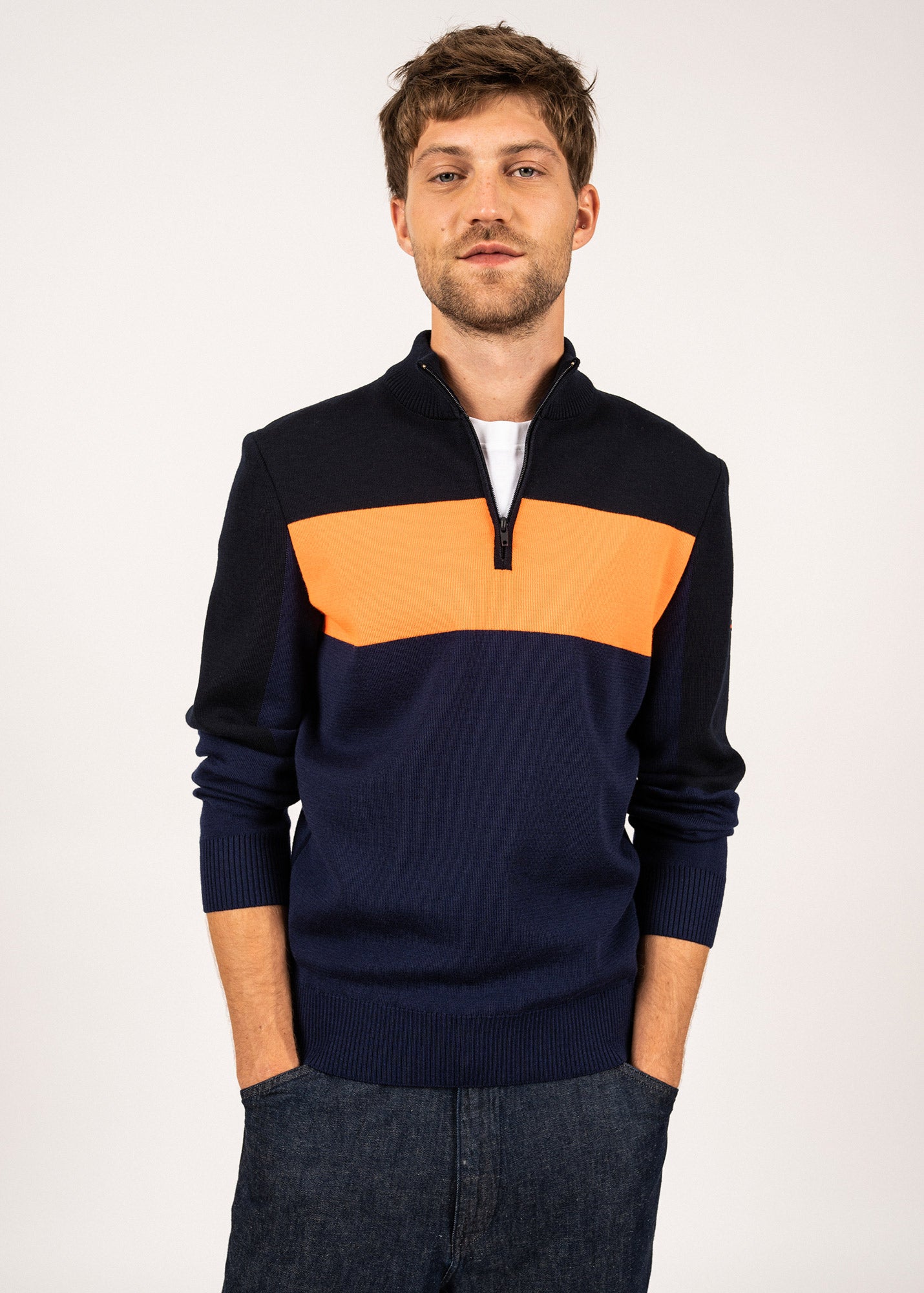 Pull en laine à col montant Bayeux