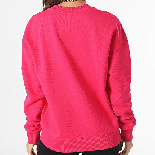 Sweat Crewneck Femme Bxy XS Badge 6138 Rose Fuchsia