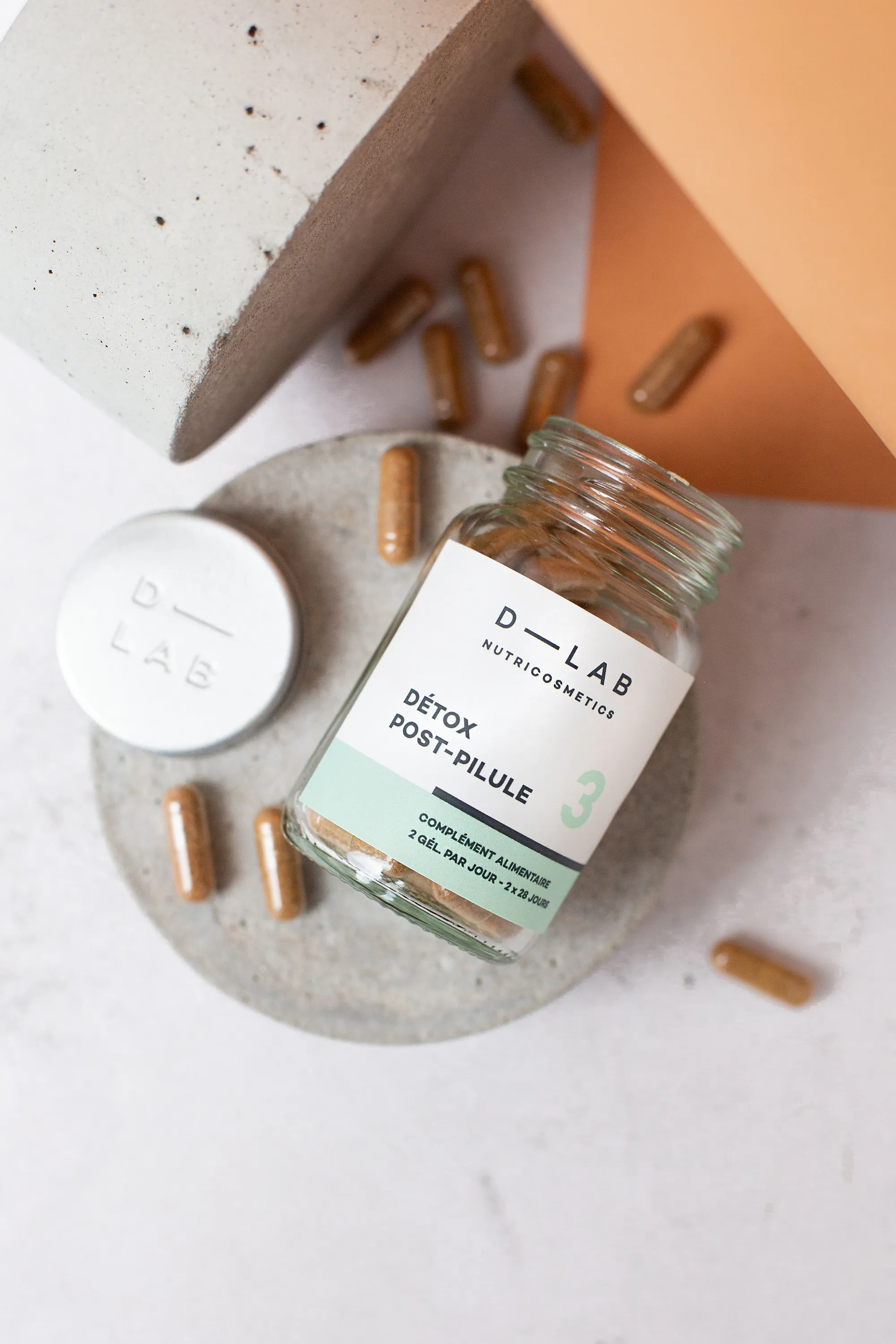 D-LAB Nutricosmetics Compléments alimentaires Détox Post-Pilule-60 g