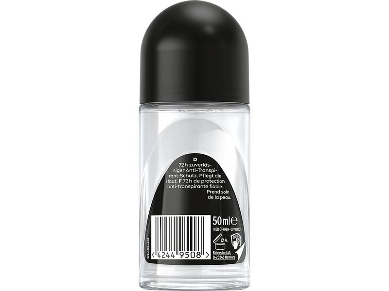 NIVEA MEN Deo Roll-on Black & White 50 ml Anti-gelbe Fleckenbildung-Deo