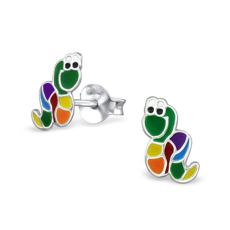 Boucle d'oreille serpent en argent 925/1000