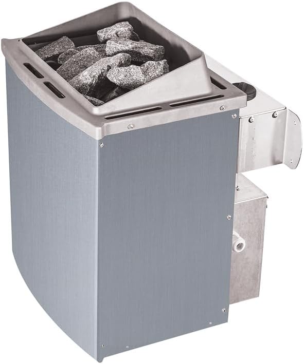 Karibu Sauanofen 9kW Finnisch Saunaofen mit integrierter Steuerung Easy ink. 18 kg Diabassteine Sparset 1