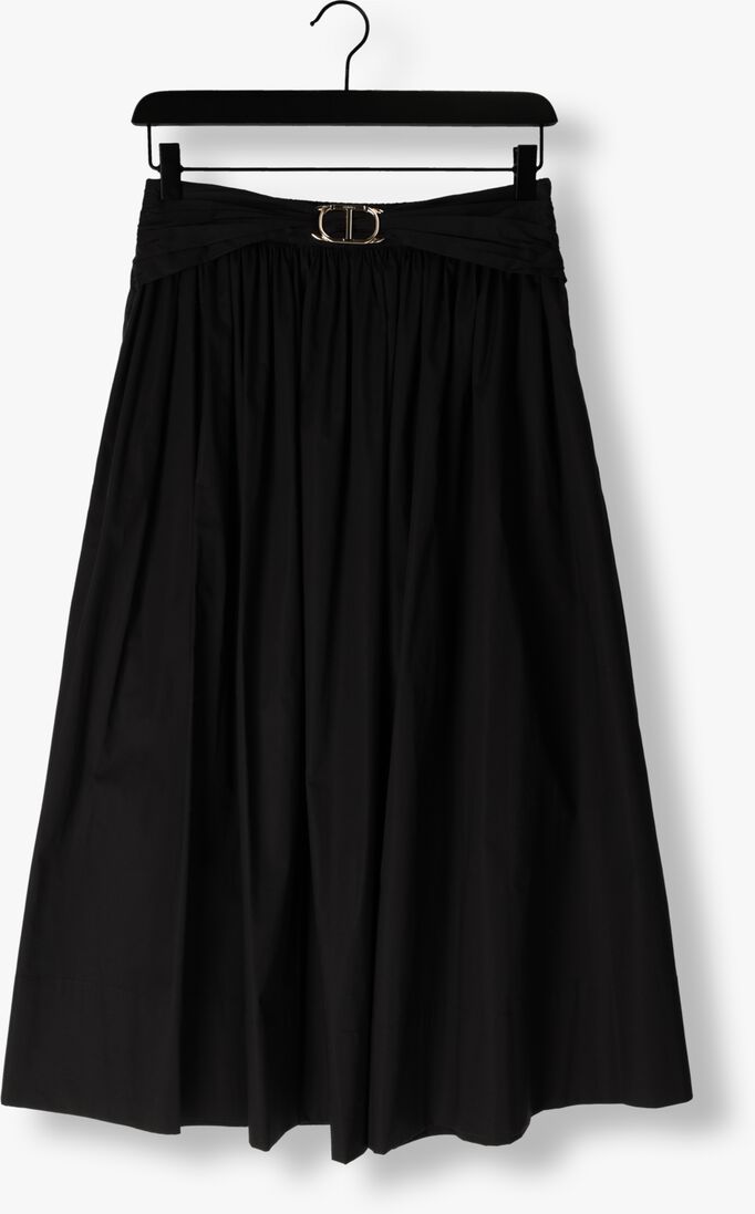 TWINSET MILANO zwarte twinset milano midirok woven skirt